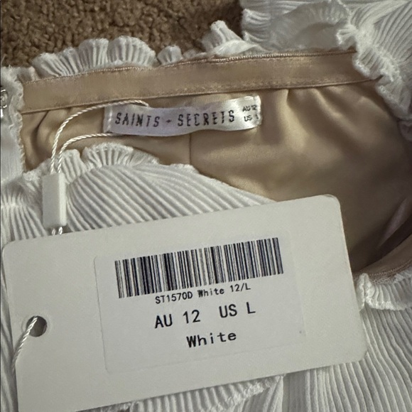 Dreamy Off-Shoulder Mini Dress White - Picture 3 of 4